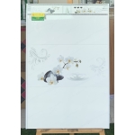 Gạch ốp tường 30x60 có hình hoa lan hồ điệp trắng