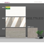 Bộ gạch 30x60 màu chủ đạo là màu trắng xám