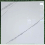 Gạch 120x120 lát nền đá siêu bóng màu trắng vân xám hot nhất 2025