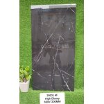 Gạch 60x120 lát nền siêu thị cao cấp màu đen vân trắng mã 3903