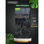 Mẫu gạch vân đá cao cấp 80x160 Apodio Nero Marquina màu đen vân trắng