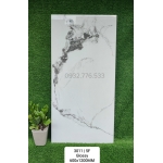 Gạch ốp phòng ngủ 60x120 màu trắng vân xám tinh tế quý phái cho không gian 