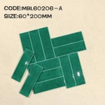 Gạch nhập khẩu 6x20 trang trí giá ưu đãi màu xanh ngọc 60206-A