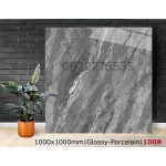 Gạch 100x100 màu xám sọc trắng bóng kiếng 1008