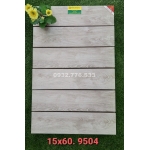 Gạch 15x60 giả gỗ hoa văn họa tiết đẹp màu xám mã 9504