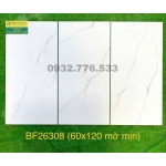 Gạch 60x120 mờ mịn trắng sọc hàng nhập khẩu BF26308