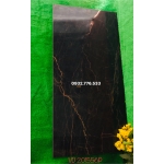 Gạch trang trí bậc thang 75x150 màu đen vân cam nhập khẩu TBN