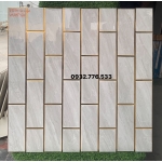 Gạch trang trí màu đẹp 60x60 nhũ vàng ánh kim tại quận 6