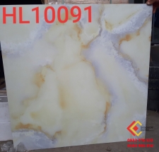 Gạch bóng kiếng 100x100 đá thạch anh trắng vàng