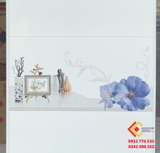 Gạch ốp tường 30x60 hoa màu xanh