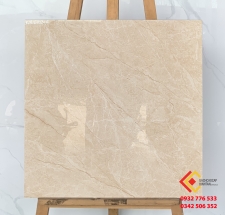 Gạch 60x60 đá bóng kiếng cao cấp màu nâu sáng