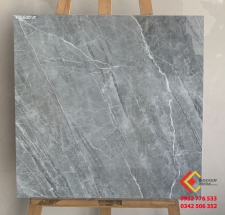 Gạch 60x60 bóng kiếng đá marble đen xám vân đá tự nhiên