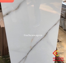 Gạch bóng kiếng 60x120 nhập khẩu đá marble trắng vân đen