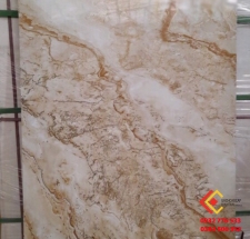 Gạch bóng kiếng khắc kim tuyến 60x120 vân nâu