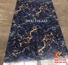 Gạch bóng kiếng 60x120 khắc kim đen nhũ vàng