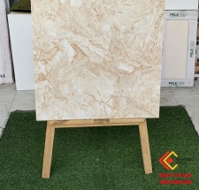 Gạch bóng kiếng 60x60 vân đá nâu sáng 