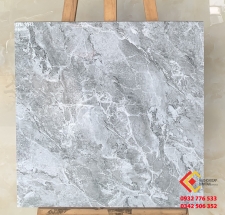 Gạch bóng kiếng đá xám tự nhiên vân trắng