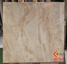 Gạch bóng kiếng cao cấp lát nền 60x60 đá marble nâu tự nhiên