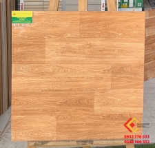Gạch men bóng giả gỗ 60x60 màu nâu đỏ