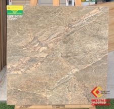 Gạch men bóng cao cấp 60x60 đá nâu xám