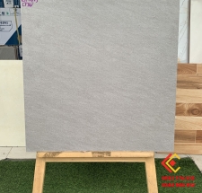 Gạch đồng chất đá mờ 60x60 màu xám nhạt