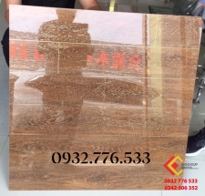 Gạch bóng kiếng 80x80 vân gỗ tự nhiên hàng khắc kim