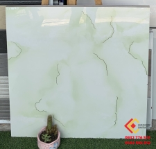 Gạch bóng kiếng 80x80 nhập khẩu TQ hàng kim tuyến xanh