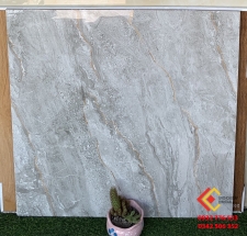 Gạch bóng kiếng 80x80 đá xám vân tự nhiên