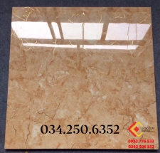 Gạch bóng kiếng khắc kim 80x80 nâu sáng