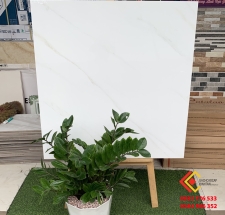 Gạch lát nền bóng kiếng 80x80 trắng vân xám