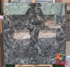 Gạch 80x80 bóng kiếng đá marble đen có vân tự nhiên