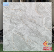 Gạch 80x80 bóng kiếng đá marble xám tự nhiên
