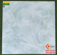 Gạch bóng kiếng 80x80 vân mây xanh cao cấp