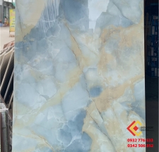 Gạch khổ lớn glossy 60x120 color sky blue hàng VN giá rẻ 2024