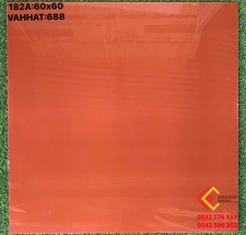 Gạch 60x60 đá bóng kiếng màu cam trang trí mặt tiền giá rẻ mã 688 tại quận 9