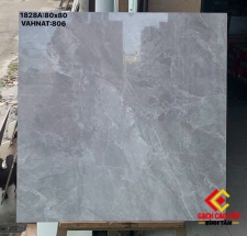 Gạch 80x80 Xám Tro Vân Đá Trắng Bóng Kiếng Bình Tân