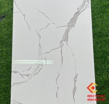 Top gạch ốp lát giá ưu đãi 600x1200 màu trắng vân xám khói mã 12396