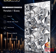 Gạch chính hãng hàng điểm trang trí 60x120 Shiny Diamond dòng luxury tại Cần Thơ