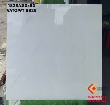Gạch Hà Thanh 80x80 màu trắng sứ vân mờ giá rẻ