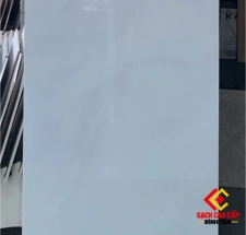 GẠCH KHỔ LỚN 60X120 VIỆT ẤN TRẮNG GHI VÂN MÂY BÓNG KÍNH