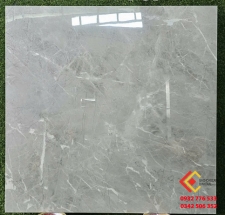 Gạch lát nền Ấn Độ 80x80 đá bóng kiếng màu xám vân đá