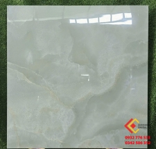 Gạch lát nền Ấn Độ 80x80 đá bóng kiếng màu xanh ngọc nhạt cao cấp giá rẻ