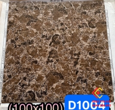 Gạch đá granite bóng kiếng 100x100 vân đá marble màu nâu da báo