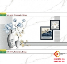 Gạch 40x80 màu trắng vân mây ốp phòng ngủ