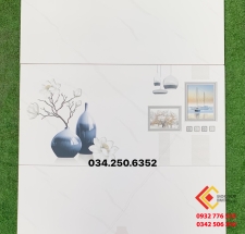 Gạch 40x80 ốp tường nhà màu trắng họa tiết bắt mắt hàng Vn sẵn kho