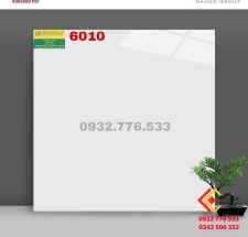 Gạch 60x60 đá bóng kiếng màu trắng không hoa văn mã 6010