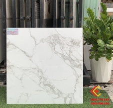 Gạch 60x60 đá bóng kiếng màu trắng vân mây
