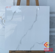 Gạch 60x60 đá bóng kiếng màu trắng vân mây