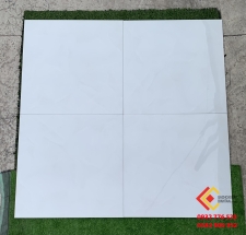 Gạch 60x60 đá bóng kiếng màu trắng xám nhẹ
