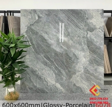 Gạch 60x60 đá bóng kiếng màu xám sang trọng 6078